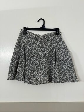 Floral A-Line Mini Skirt